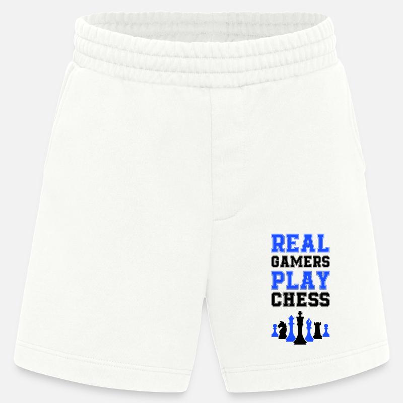 Pièces d’échecs Échecs - Short bio épais fabriqué en UE - OFF WHITE