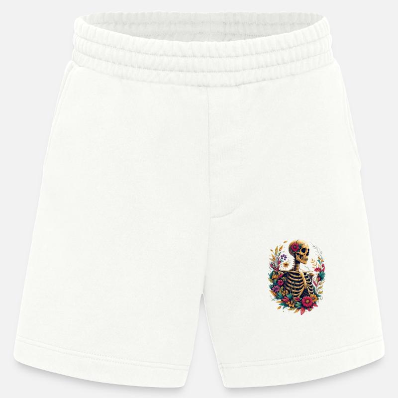 Botanical Bone - Heavyweight Shorts - made by SPREAD  - OFF WHITE