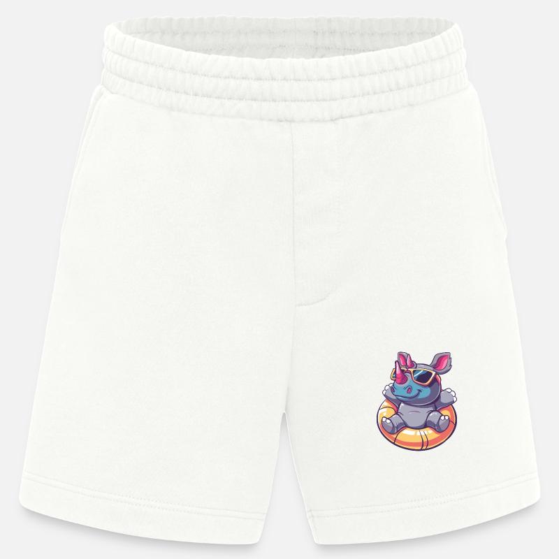 Nashorn Comic Cool - Heavyweight Shorts - made by SPREAD  - OFF WHITE