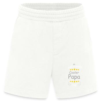 Cooler Papa mit Sternenflügeln - Heavyweight Shorts - made by SPREAD  - OFF WHITE - Vorne