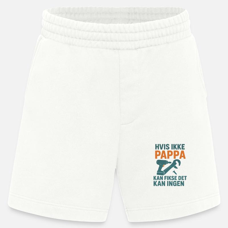 Memory Design with Tools Motif - Heavyweight Shorts - made by SPREAD  - OFF WHITE