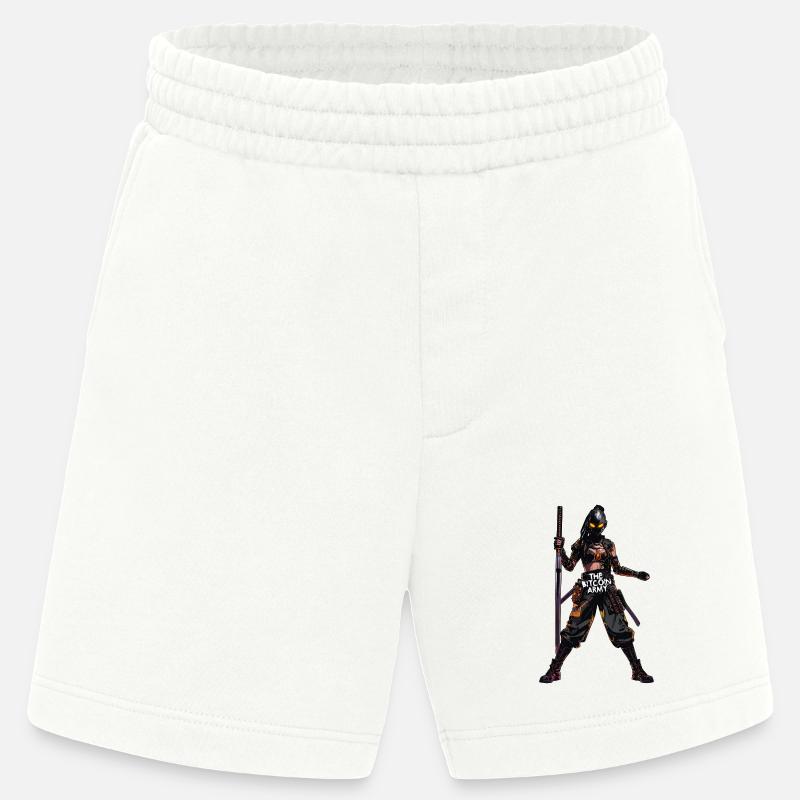 Bitcoin Bazooka – Die Bitcoin-Armee – Samurai 03 - Heavyweight Shorts - made by SPREAD  - OFF WHITE