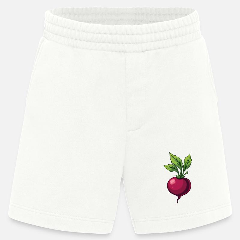 Betterave - Short bio épais fabriqué en UE - OFF WHITE