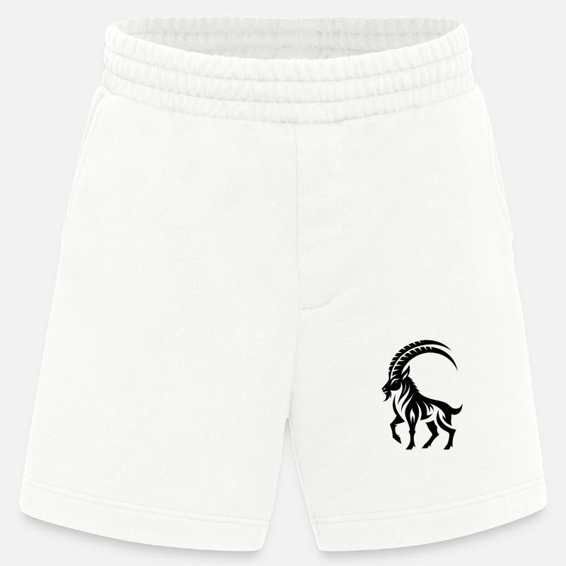 Sternzeichen Tattoo Stolzer Steinbock - Heavyweight Shorts - made by SPREAD  - OFF WHITE