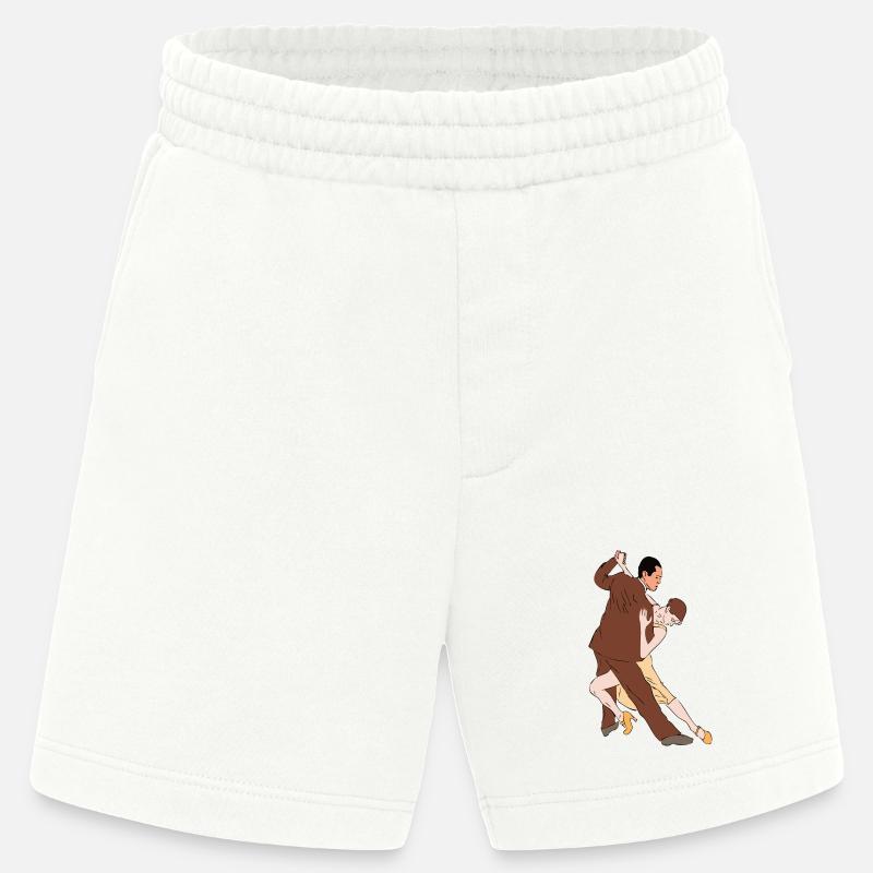 Tango Duo im Silhouette-Stil - Heavyweight Shorts - made by SPREAD  - OFF WHITE
