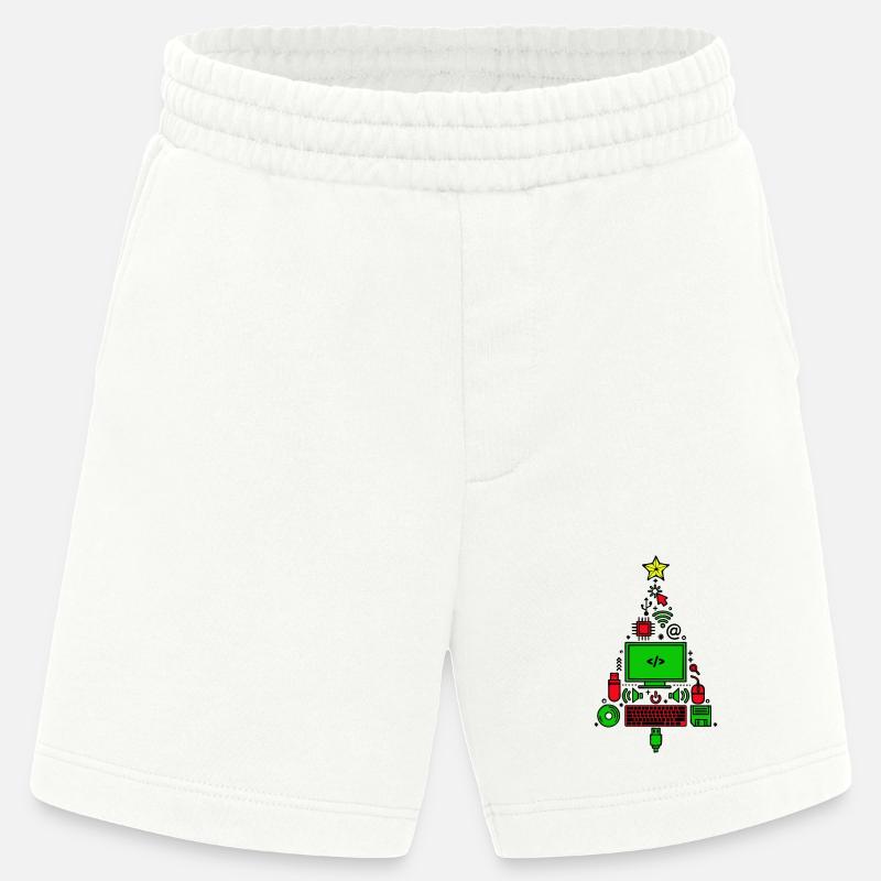 Code Computer Code Debug Skripting Programmierer - Heavyweight Shorts - made by SPREAD  - OFF WHITE