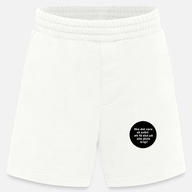 Sollte das so sein,,,(Schwarzer Kreis) - Heavyweight Shorts - made by SPREAD  - OFF WHITE