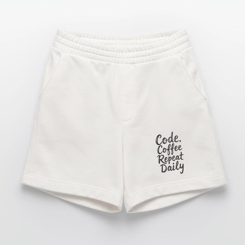 Code Sleep Debug Repeat Programmer Shirt Short bio épais fabriqué en UE