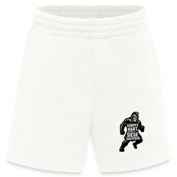 Kämpfe hart siege souverän - Heavyweight Shorts - made by SPREAD  - OFF WHITE - Vorne