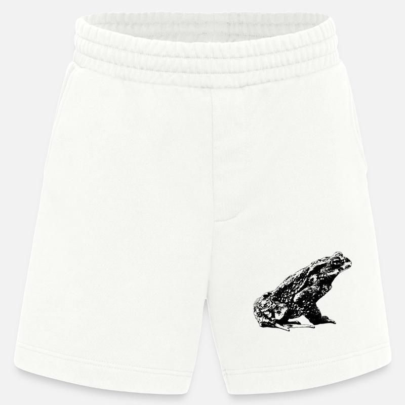 Toad / Bufo Bufo / Graphic - Heavyweight Shorts - made by SPREAD  - OFF WHITE
