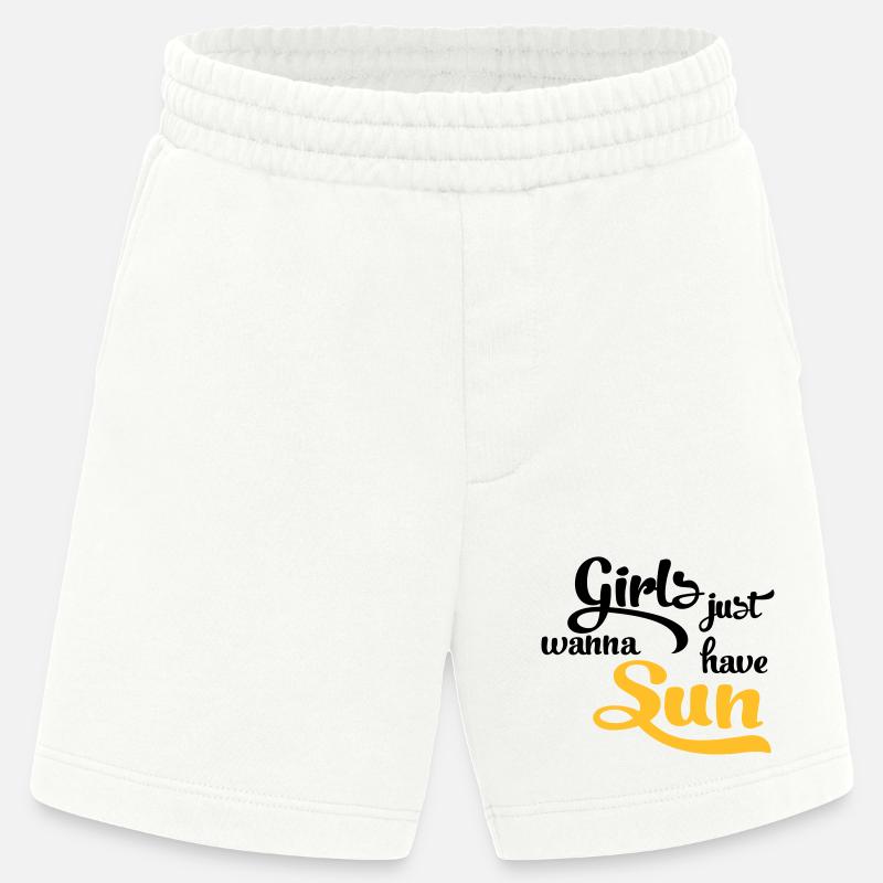 sun - Heavyweight Shorts - made by SPREAD - OFF WHITE