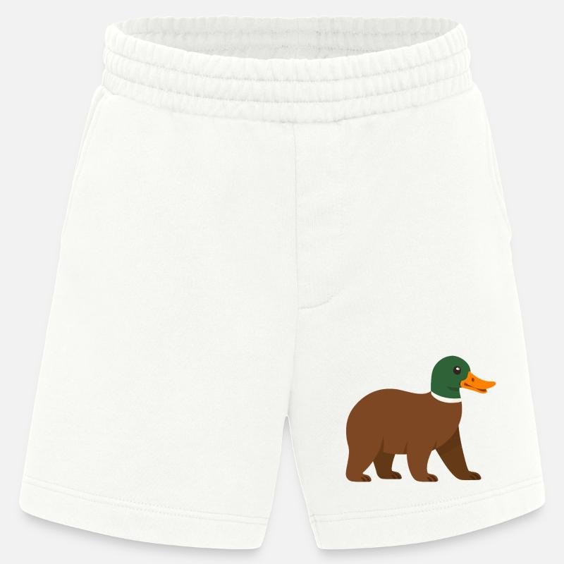 Die Bärente - sie hat einen Schnabel! - Heavyweight Shorts - made by SPREAD  - OFF WHITE