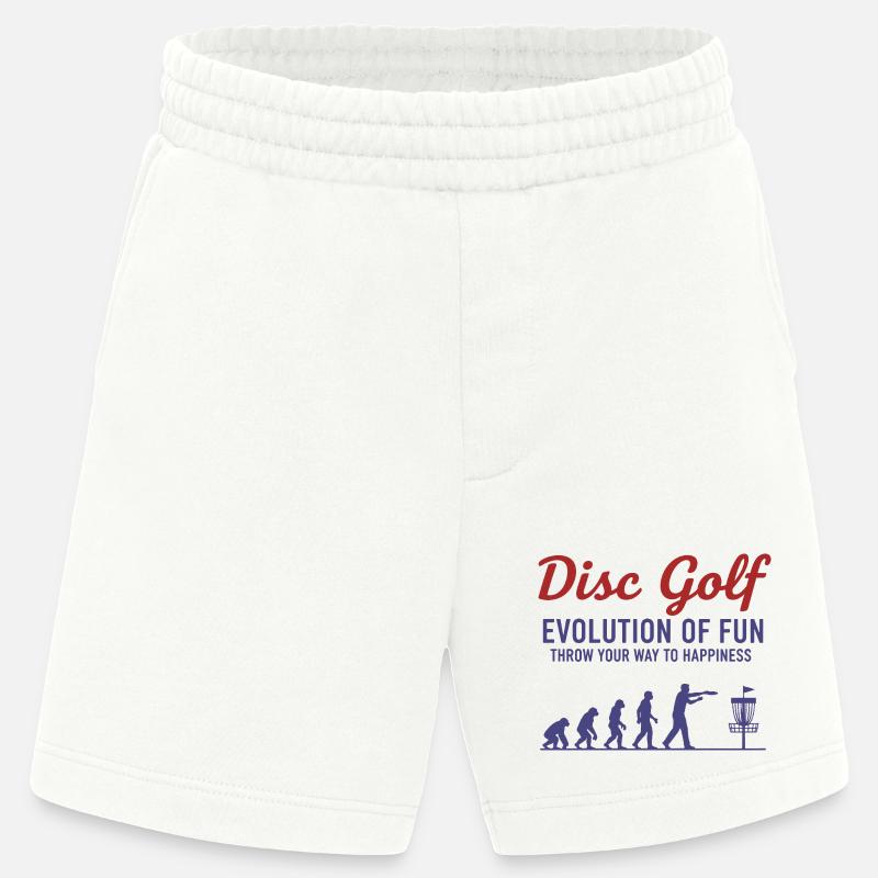 Disc Golf : Évolution du plaisir : lancez-vous - Short bio épais fabriqué en UE - OFF WHITE