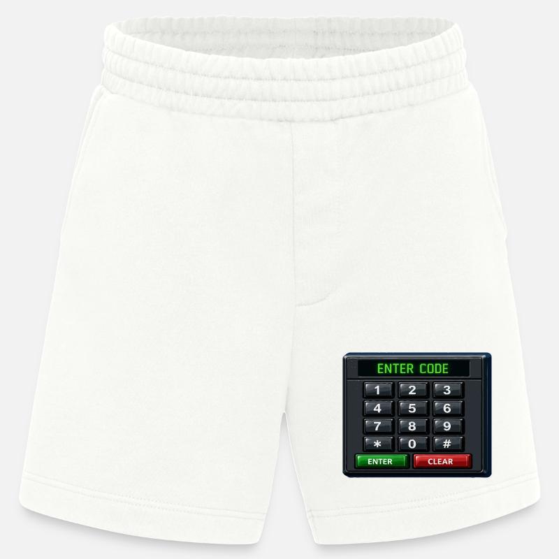 Geben Sie Code Keypad Neon ein - Heavyweight Shorts - made by SPREAD  - OFF WHITE