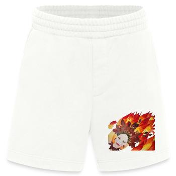 Herbstfeuer Blattkrone Gesicht - Heavyweight Shorts - made by SPREAD  - OFF WHITE - Vorne