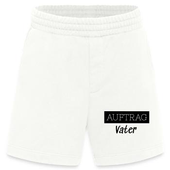 Commander Père Famille Cadeau Drôle - Short bio épais fabriqué en UE - OFF WHITE - Devant