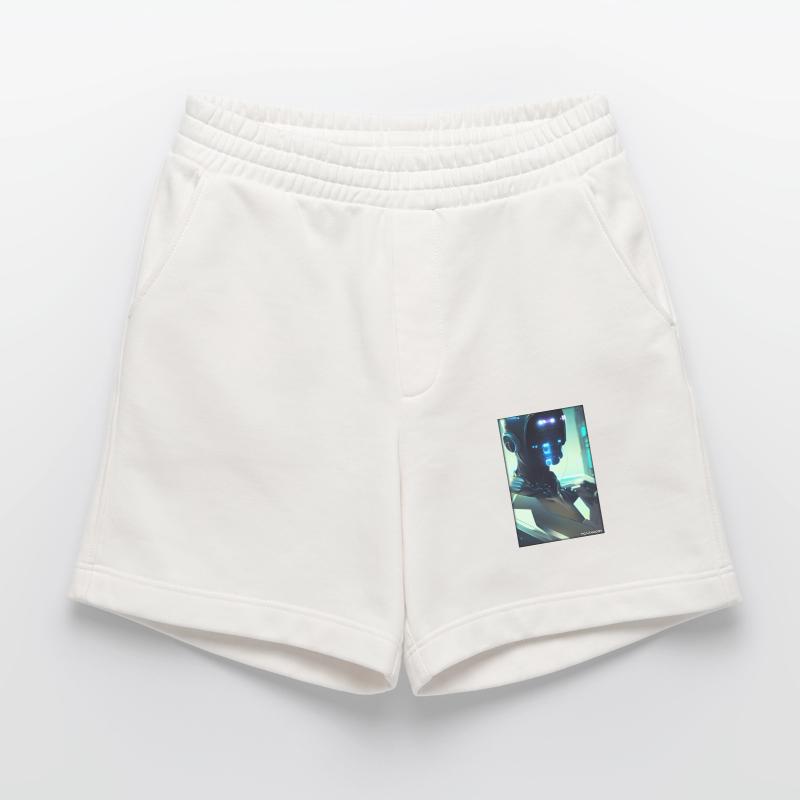 Robot Future Science Sci-Fi Machine Heavyweight Shorts - made by SPREAD 