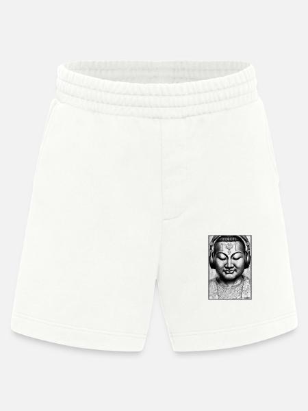 Buddha Weisheitslehrer DJ Kopfhörer Musik Party - Heavyweight Shorts - made by SPREAD  - OFF WHITE