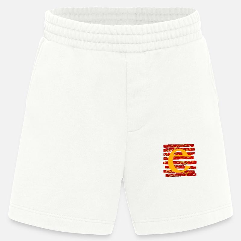 strips e 232 e - Heavyweight Shorts - made by SPREAD  - OFF WHITE