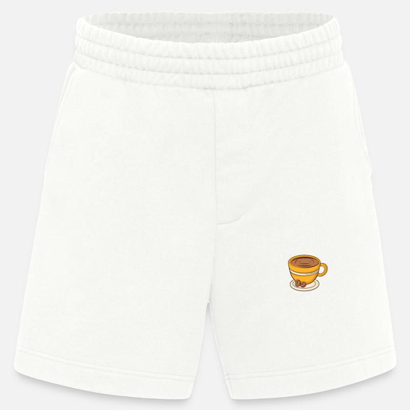Kaffeetasse Cappuccino - Heavyweight Shorts - made by SPREAD  - OFF WHITE