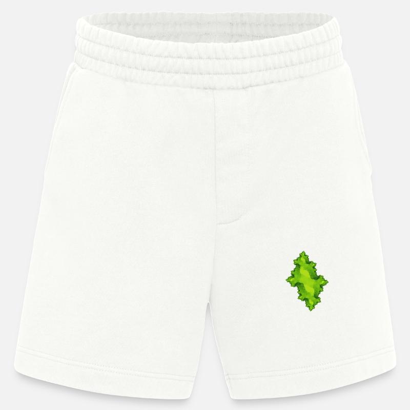 fraktal gruen - Heavyweight Shorts - made by SPREAD - OFF WHITE