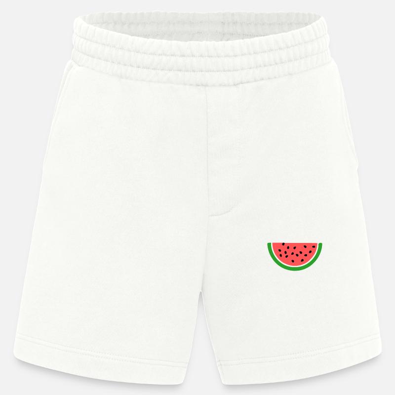 Melon pastèque - Short bio épais fabriqué en UE - OFF WHITE