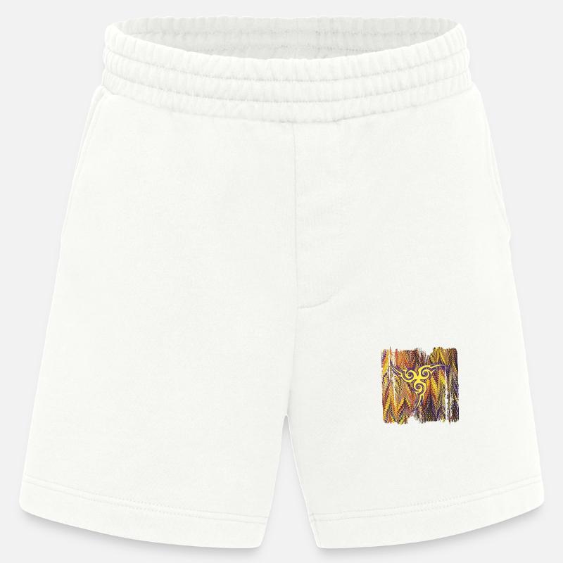 keltisches symbol 17 e 281 - Heavyweight Shorts - made by SPREAD  - OFF WHITE