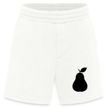 Silhouette de poire, fruit minimal - Short bio épais fabriqué en UE - OFF WHITE - Devant