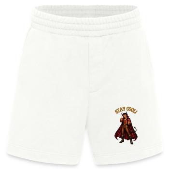 Stay Cool! – Devil Humor - Heavyweight Shorts - made by SPREAD  - OFF WHITE - Vorne