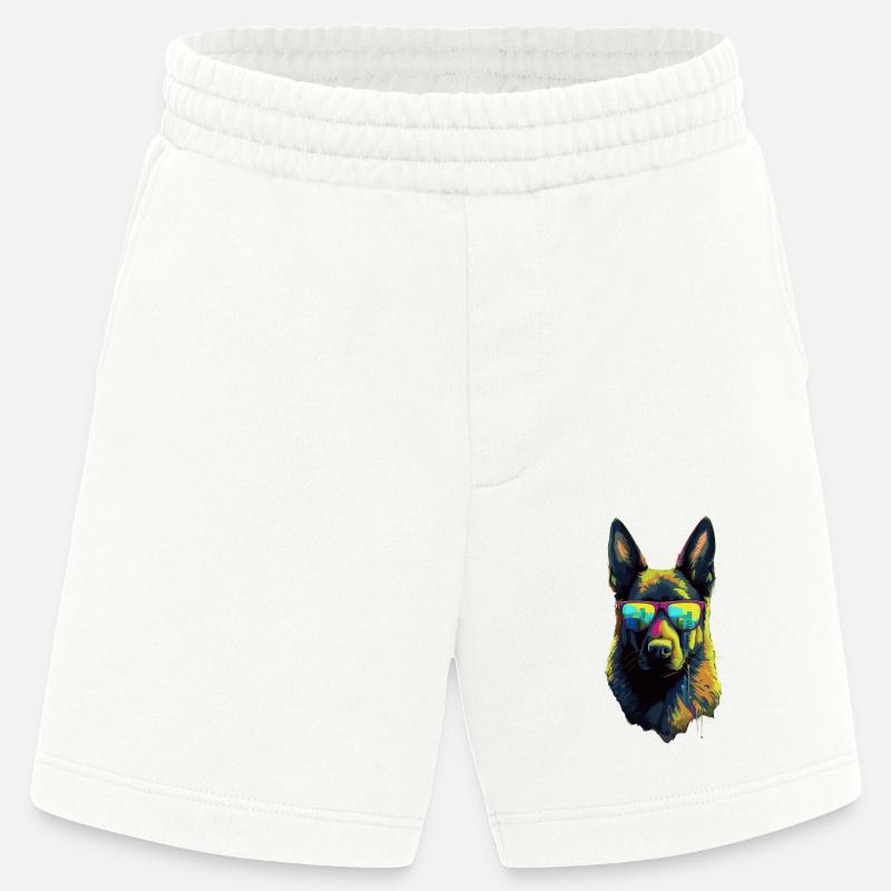Deutscher Schäferhund Hund Hunderasse - Heavyweight Shorts - made by SPREAD  - OFF WHITE
