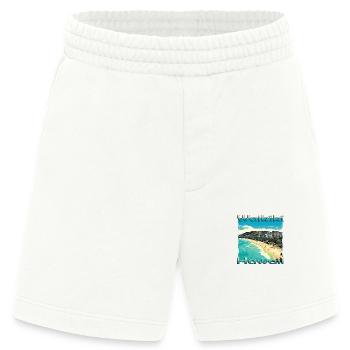 Hawaii Waikiki Beach O'ahu Honolulu Design - Heavyweight Shorts - made by SPREAD  - OFF WHITE - Vorne