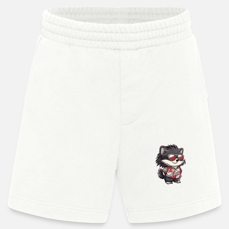 Igel Comic Urlaub - Heavyweight Shorts - made by SPREAD  - OFF WHITE
