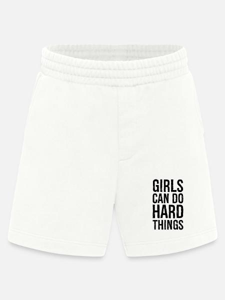 Mädchen können harte Dinge tun - Heavyweight Shorts - made by SPREAD  - OFF WHITE