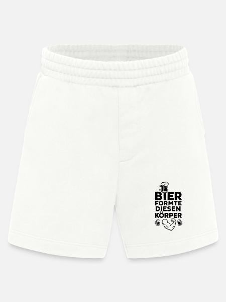 Bier formte diesen Körper - Heavyweight Shorts - made by SPREAD - OFF WHITE