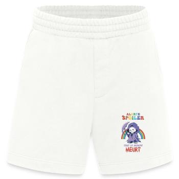 Spoiler-Alarm, alle sterben Humor Kino - Heavyweight Shorts - made by SPREAD  - OFF WHITE - Vorne