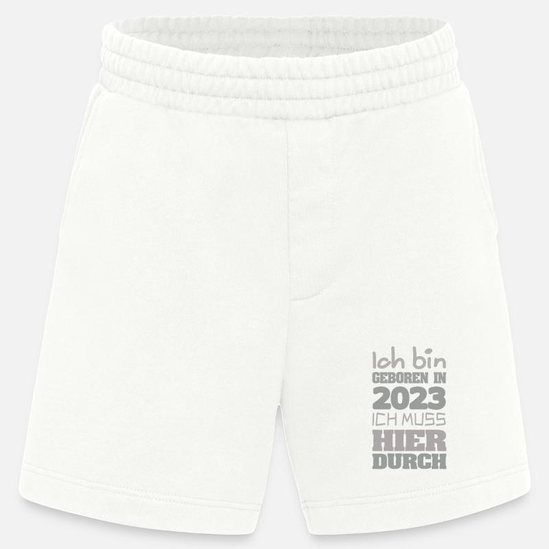 Born in 2023 Get started - Heavyweight Shorts - made by SPREAD - OFF WHITE
