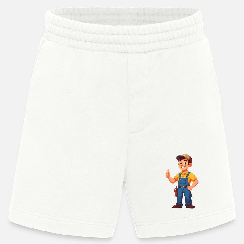 Mechaniker oder Handwerker - Heavyweight Shorts - made by SPREAD  - OFF WHITE