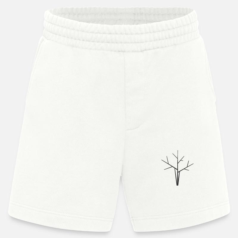 Baum abstrakt  - Heavyweight Shorts - made by SPREAD  - OFF WHITE