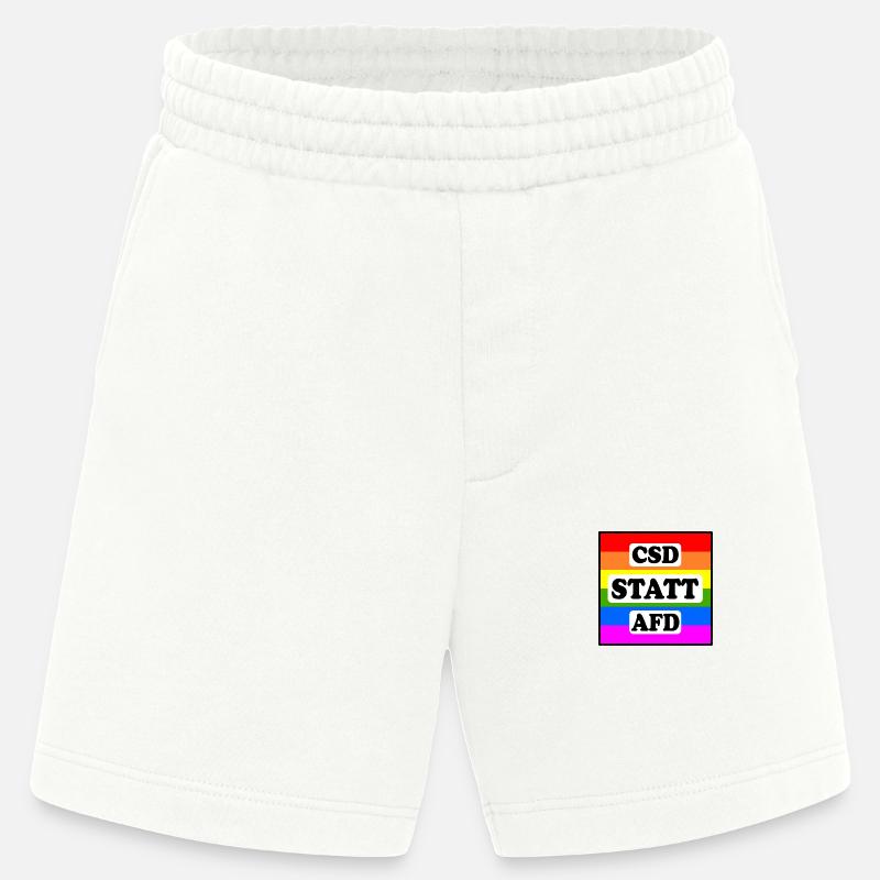 Csd statt afd - Heavyweight Shorts - made by SPREAD  - OFF WHITE