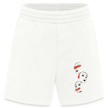 nicht sehen nicht hoeren nicht sagen - Heavyweight Shorts - made by SPREAD  - OFF WHITE - Vorne