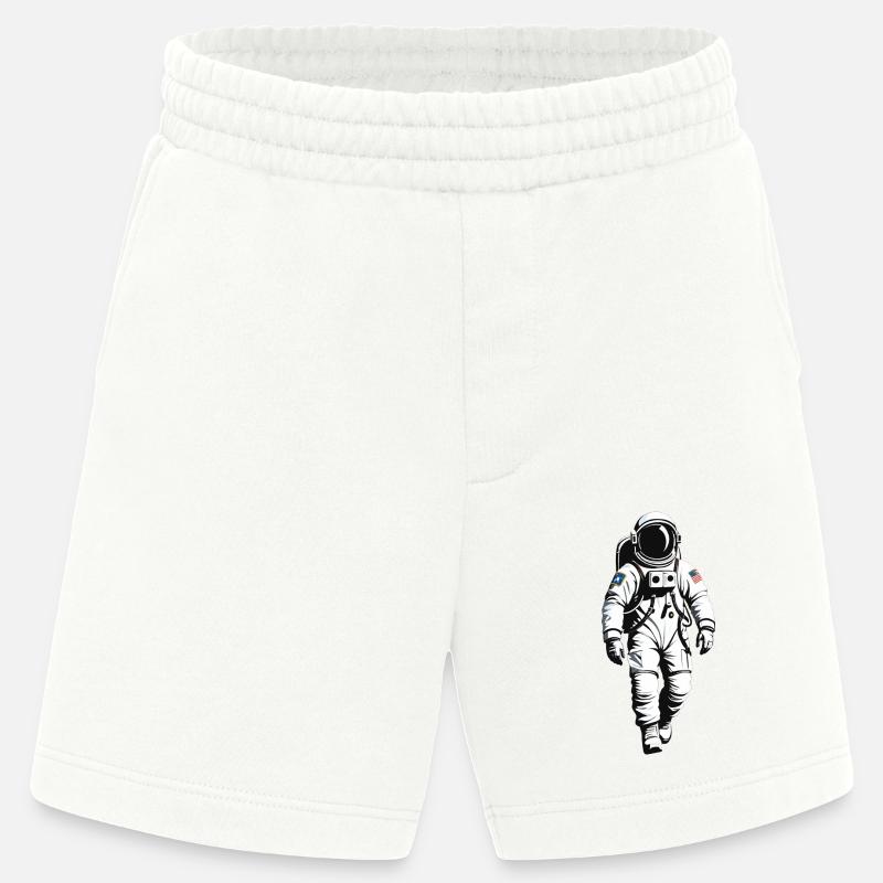 Astronaut - Beruf Design Sticker - Heavyweight Shorts - made by SPREAD  - OFF WHITE