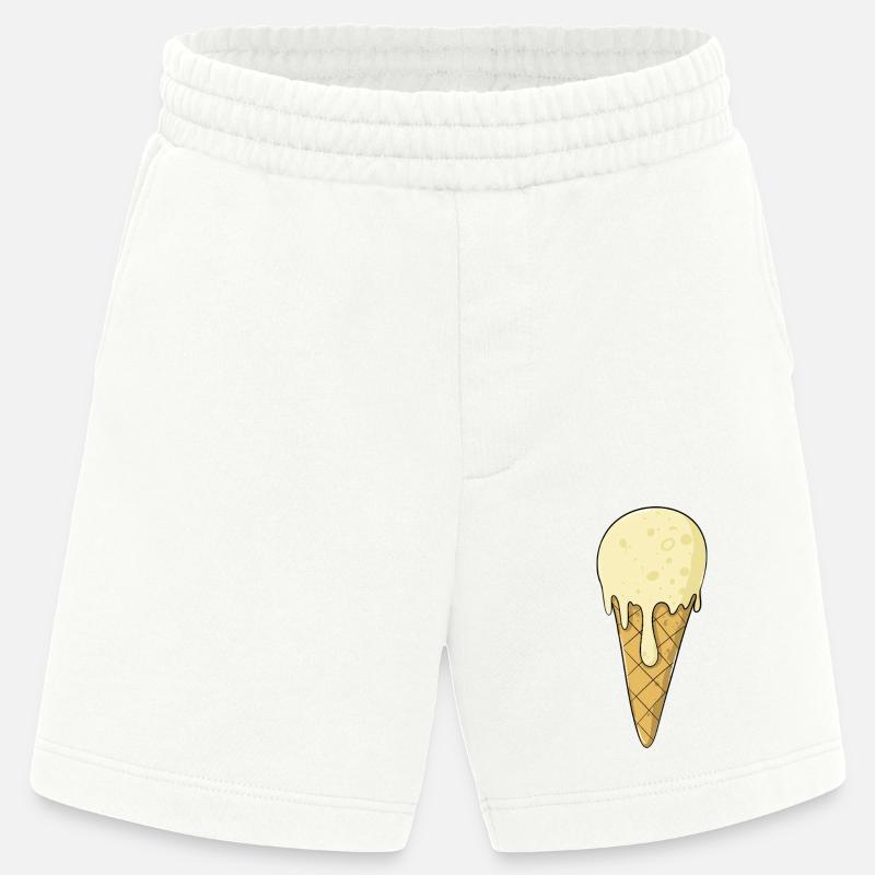 Eis | Vanille Eiscreme | Icecream - Heavyweight Shorts - made by SPREAD  - OFF WHITE