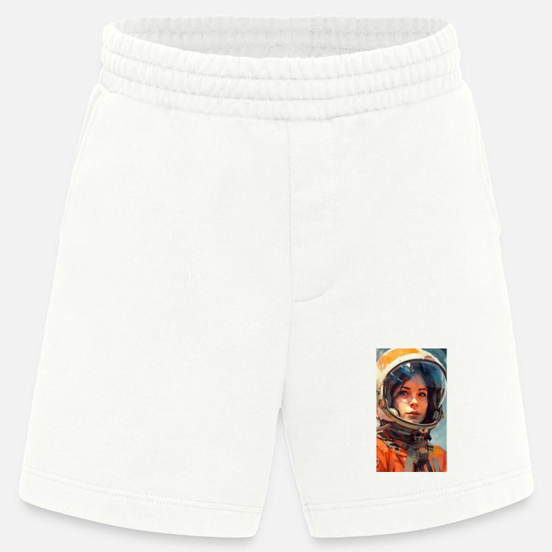 Fille de l’espace - Short bio épais fabriqué en UE - OFF WHITE