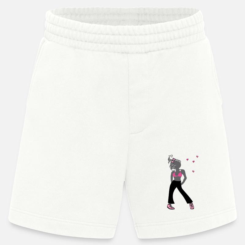 Junges Mädchen - Heavyweight Shorts - made by SPREAD  - OFF WHITE