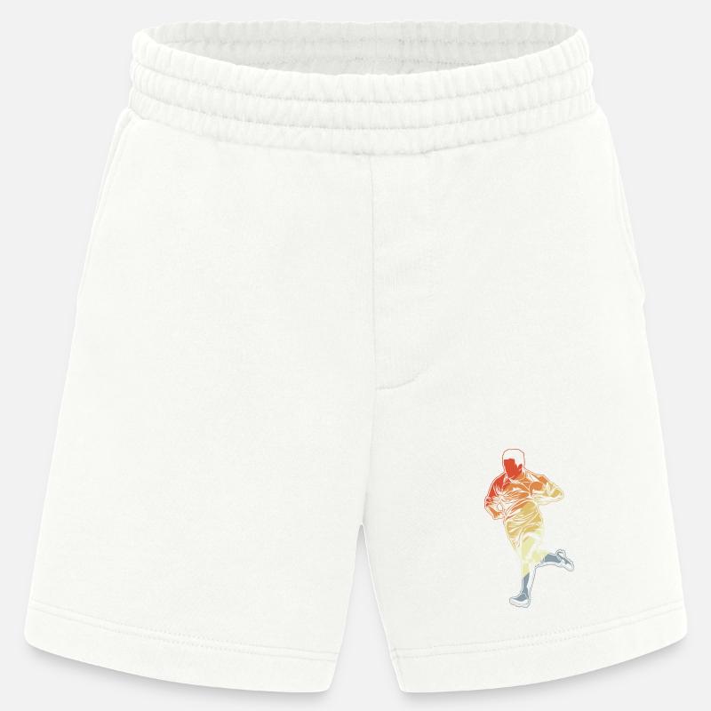 Rugby Sketch - Heavyweight Shorts - made by SPREAD  - OFF WHITE