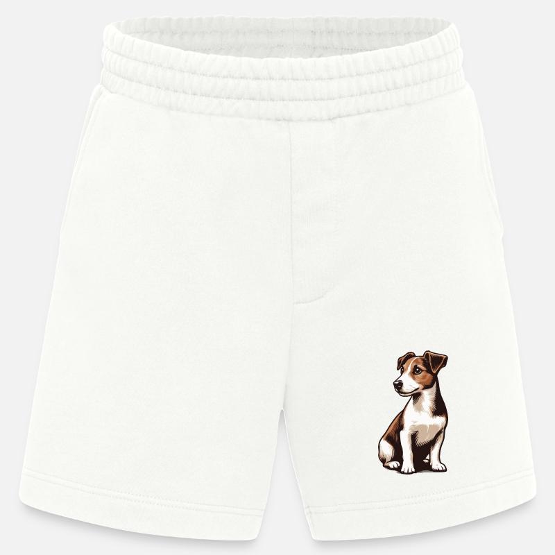 Jack Russell Terrier - Short bio épais fabriqué en UE - OFF WHITE