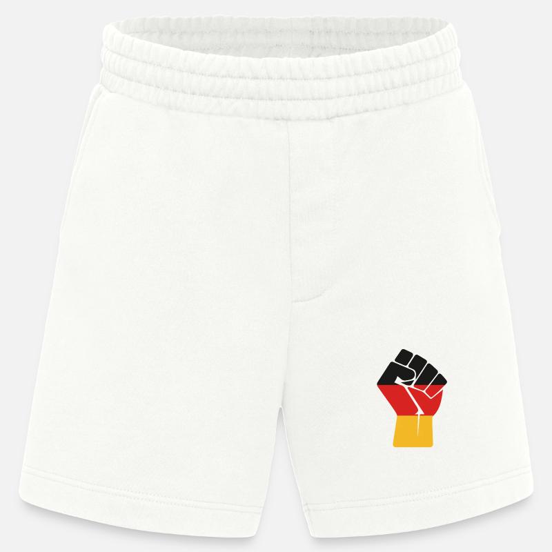 Flaggenfaust Kraft der Einheit - Heavyweight Shorts - made by SPREAD  - OFF WHITE