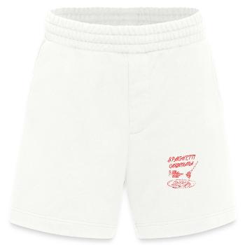 Spaghetti Carbonara Recipe - Heavyweight Shorts - made by SPREAD  - OFF WHITE - Front