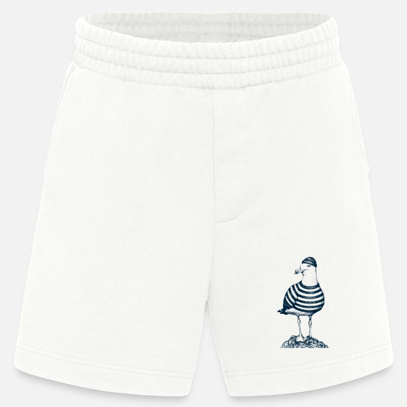 Mouette avec pull - Short bio épais fabriqué en UE - OFF WHITE