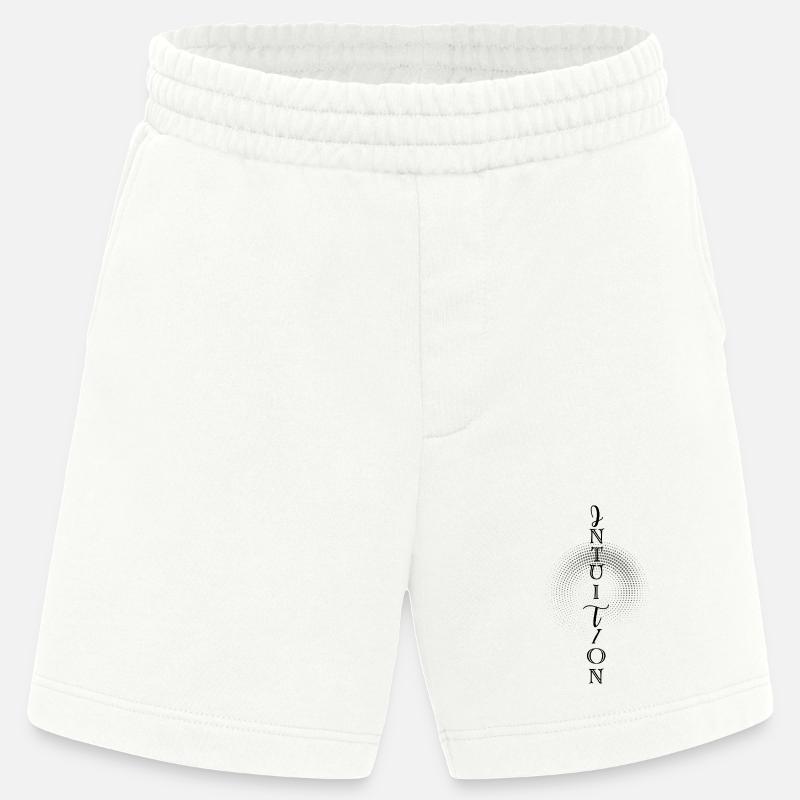 INTUITION – Dein innerer Kompass - Heavyweight Shorts - made by SPREAD  - OFF WHITE
